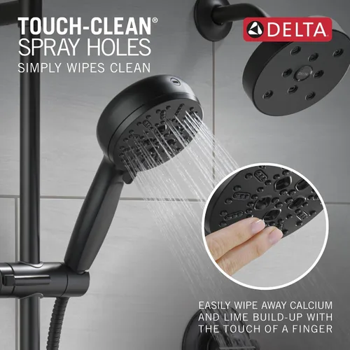 Miniatura 8 de Cabezal de ducha de mano Delta Faucet ProClean Gold con barra deslizante, ducha de mano con rociador de alta presión, sistema de ducha dorado