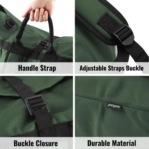 Miniatura 3 de JOINPRO Bolsa de lavandería con mochila, bolsas de lavandería de viaje extra grandes de 125L con correas de hombro, diseño ajustable y extensible