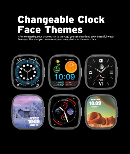 Miniatura 8 de Reloj inteligente avanzado de salud y fitness, pantalla táctil HD de 1.72 pulgadas, reloj inteligente para hombres y mujeres, más de 100 modos