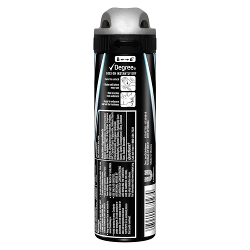 Miniatura 2 de Degree Ultra Clear - Desodorante antitranspirante en espray seco, negro/blanco fresco, 3.8 onzas