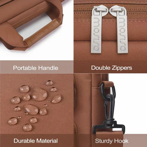 Miniatura 4 de MOSISO - Bolsa de hombro para portátil de 15.6 pulgadas, 15-15.6 pulgadas, Funda para computadora compatible con MacBook Pro de 16 pulgadas, HP
