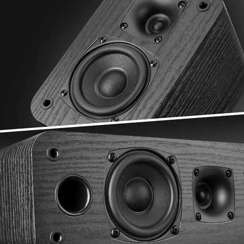 Miniatura 2 de Saiyin Sistema de Cine en Casa 5.0, Altavoces de Sonido Envolvente HiFi de 100w con Sonido Surround Estéreo y Clásico Grano de Madera Retro