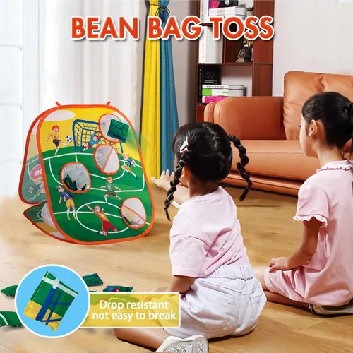 Miniatura 4 de Sundaymot Juguete de lanzamiento de bolsas de frijol, juguetes de juego de fútbol. Juguetes para niños pequeños para exteriores/interiores