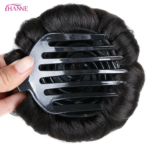 Miniatura 3 de HANNE Moños de pelo para mujer, extensión de moño de pelo falso, moño de cola de caballo, extensión de pelo sintético artificial para mujer, moño