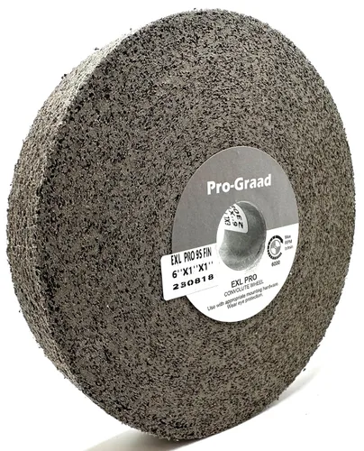 Miniatura 13 de EXL PRO Rueda de pulido de desbarbado convoluto – 6 x 1 pulgada x 1 pulgada 9S de carburo de silicio mediano – grado profesional – Rueda