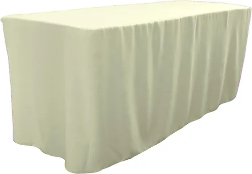 Miniatura 31 de LA Linen Mantel ajustable de popelina de poliéster, 96.2 in de largo x 30.0 in de ancho x 76.2