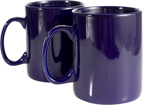Miniatura 9 de BYCNZB Juego de 2 tazas de café de cerámica súper grandes de 30 onzas (blanco)