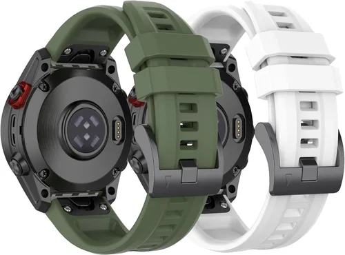 Miniatura 9 de Correas de repuesto para Garmin Fenix 7X, Fenix 6X/Fenix 5X Quickfit, silicona suave, repuesto para Garmin Tactix 7/instinct 2X/Quaitx 3/Tactix DELTA