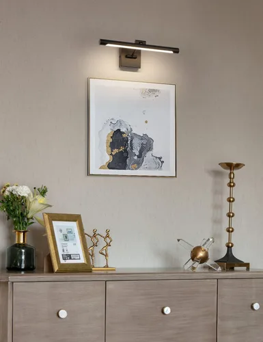 Miniatura 7 de Joosenhouse Luz para cuadros de cableado directo, luces LED regulables para cuadros y pinturas de 16.53 pulgadas, iluminación de retrato de diana