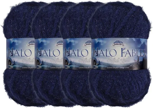 Miniatura 26 de JubileeYarn Halo Fables Yarn - 100g/Skein Bulky Polyester - North Wind Sun - 2 Skeins