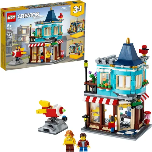 Miniatura 3 de LEGO Creator - Tienda de juguetes de casa adosada 31105, 3 en 1, juguete genial para construir para niños (554 piezas)