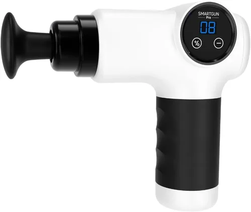 Miniatura 10 de SPA SCIENCES - SmartGun Pro - Masajeador terapéutico de percusión de tejido profundo - para dolor muscular - con cabezales intercambiables y 8 Negro