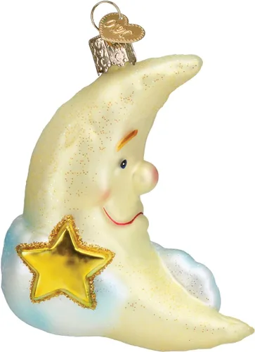 Miniatura 15 de Old World Christmas - Adorno de vidrio soplado de Marte para árbol de Navidad, decoración de vacaciones hecha a mano, colección del espacio exterior