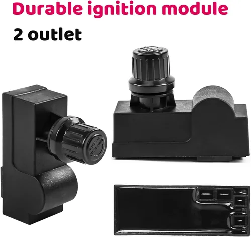 Miniatura 4 de Kit de reemplazo de encendido de parrilla DHLG-12 para Charbroil, encendido electrónico de 2 salidas y botón de interruptor con 6 cables