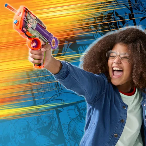 Miniatura 12 de Nerf Marvel Hulk Dart Blaster 4 dardos de espuma Nerf N1 Diseños de piel inspirados en Hulk Regalos para llenar calcetines navideños