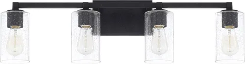 Miniatura 27 de Capital Lighting 621111PN-426 - Lámpara de pared de cristal transparente de mediados de siglo, 1 luz de 100 vatios, 10 pulgadas de alto x 6 pulgadas