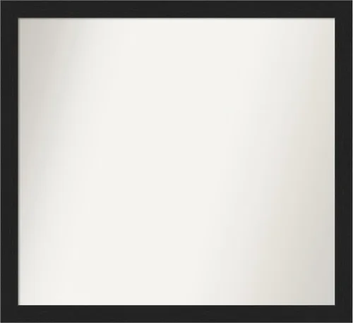 Miniatura 109 de Amanti Art Espejo de baño negro para sobre fregadero, 22 x 22 pulgadas, espejo de tocador cuadrado estrecho negro Avon, marco de madera casual