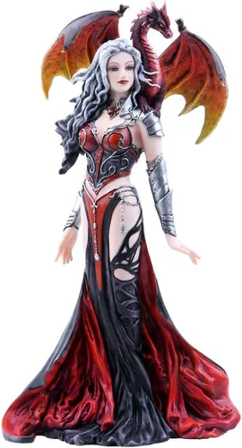 Pacific Giftware Severeielle - Figura coleccionable de princesa guerrera de dragón de 12 pulgadas de alto, colección oficial de Nene Thomas, figura