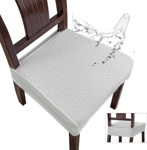 Miniatura 11 de Genina Fundas de asiento impermeables para sillas de comedor, fundas impermeables para sillas de comedor