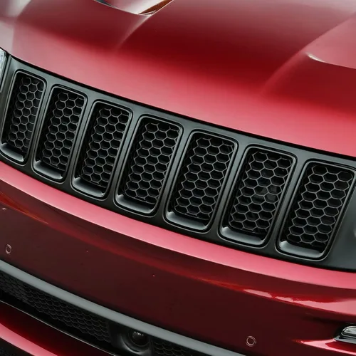 Miniatura 2 de Rejilla delantera de malla tipo panal Compatible con Jeep Grand Cherokee 2014 2015 2016