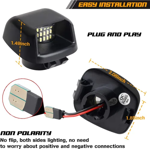 Miniatura 3 de Luces LED para matrícula, reemplazo de la lente de la lámpara trasera, compatible con Frontier Titan Xterra Armada Suzuki Equator