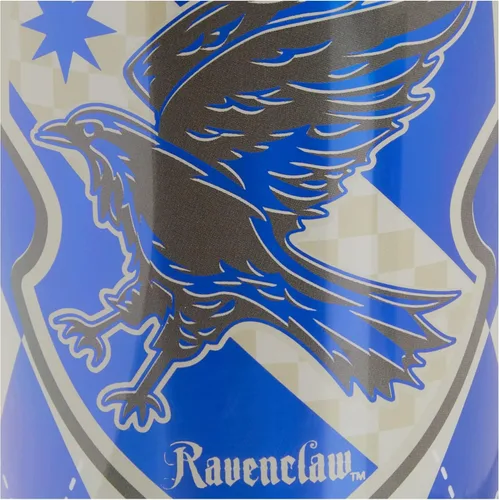 Miniatura 6 de Spoontiques Harry Potter - Vaso de aluminio, con pajilla y diseño de Ravenclaw, 20 onzas, acrílico, color azul