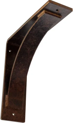 Miniatura 41 de Soporte de acero Morris de 3 pulgadas de ancho x 6 pulgadas de profundidad x 6 pulgadas de alto, latón envejecido