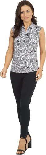 Miniatura 2 de IBKUL Athleisure Wear 14539 - Polo sin mangas con estampado Alena con protección solar UPF 50+