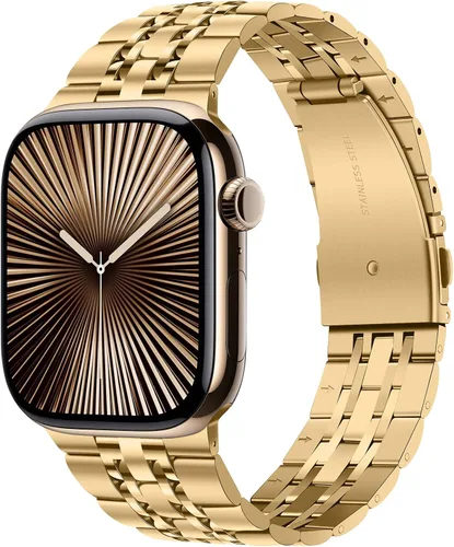 Miniatura 8 de Tasikar Correa compatible con Apple Watch Band de 1.654 pulgadas (Serie 11/10) 1.614 pulgadas, 1.575 pulgadas, 1.496 pulgadas, correa de metal