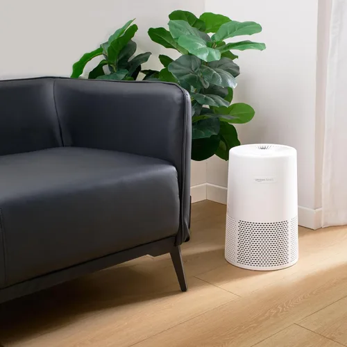 Miniatura 2 de Amazon Basics Purificador de aire para el hogar y la oficina, con carbón activado, 3 velocidades, temporizador, modo de suspensión (32 db)