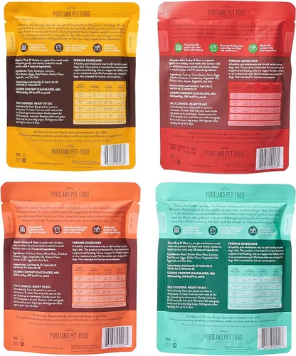 Miniatura 7 de Portland Pet Food Company Bolsas de comida fresca para perros, mezcla de grado humano y comidas húmedas para mascotas, cachorros y perros mayores