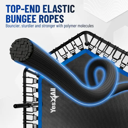 Miniatura 2 de Yes4All Trampolín de rebote para adultos, 48 pulgadas, 350 libras, trampolín de ejercicio estable y silencioso para rebote, salto cardiovascular