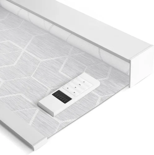 Tipiace Persianas Motorizadas con Control Remoto Persiana Enrollable de Ventana Motor Recargable Inalámbrico Tela Popular Sunshine para Oficina y 1%