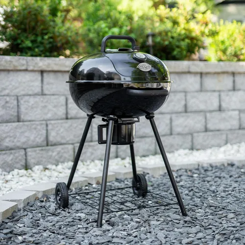 Miniatura 5 de Char-Griller CG30040725 Parrilla de Carbón Tipo Kettle de 22 pulgadas y Ahumador - Acero, Negro - 363 pulgadas cuadradas de Área de Cocción