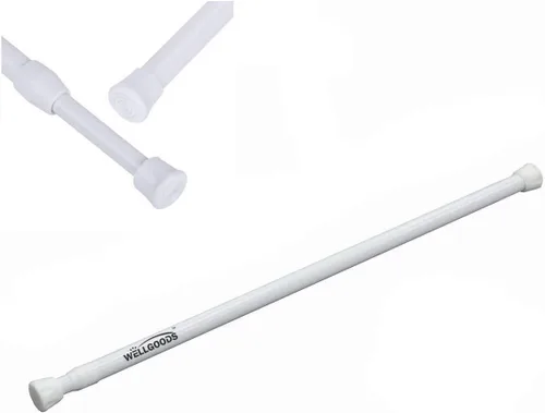 Miniatura 4 de Barra de extensión ajustable para cortina de muelle para armario o ventana de baño, de 15.7 a 27.5 pulgadas