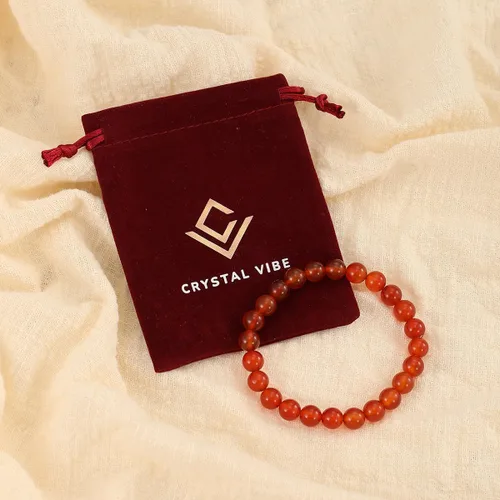 Miniatura 101 de Crystal Vibe Pulseras de cuentas de 0.315 in para mujeres y hombres, pulseras de cristal con piedras preciosas naturales, tamaño elástico ajustable