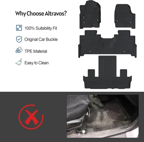 Miniatura 7 de Alfombrillas para Ford F-150 F150 SuperCrew/Crew Cab 2010-2014, forro de piso de ajuste personalizado todo clima de alta resistencia para accesorios
