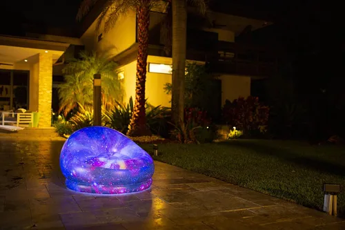 Miniatura 10 de Sillas inflables iluminadas con LED Air Candy (Silla de juegos iluminada con LED Galaxy)