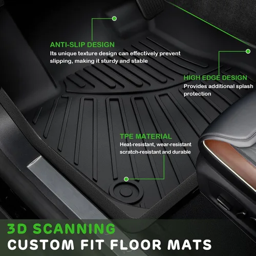 Miniatura 3 de Alfombrillas para Honda Civic Gas Sedan 2006-2011, alfombrilla mejorada para maletero para todo tipo de clima, revestimientos de suelo TPE