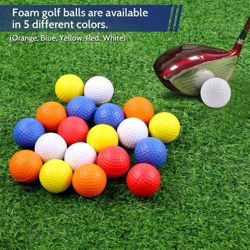 Miniatura 4 de Guirnd 20 Pack Foam Golf Balls, 41mm Practice Golf Balls, Realistic Feel and Long Lasting Limited Fligh Practice Golf Balls for Backyard, Soft Golf