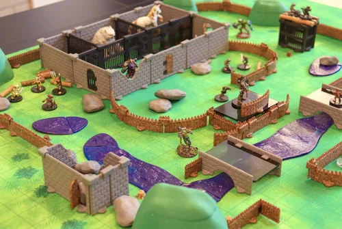 Miniatura 2 de Dirt Cheap Dungeons Palisades Kit TT RPG Terrain Building para Calabozos y Dragones, Pathfinder, Juegos de Guerra y mucho más