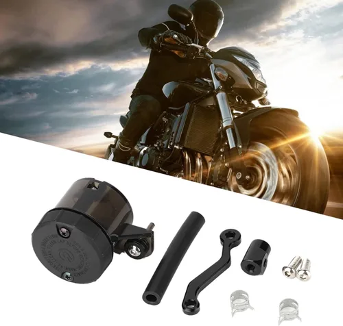 Miniatura 7 de Kit de depósito de líquido de frenos, depósito universal de líquido de frenos para motocicleta, cilindro maestro de freno de embrague, reservorio