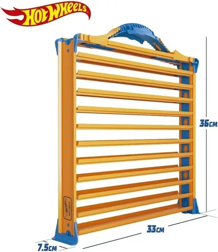 Miniatura 5 de Hot Wheels Rack N' Track Almacenamiento para 44 coches u otros juguetes - vitrina, caja de exhibición, estuche de coleccionista, caja