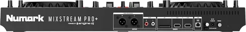 Miniatura 15 de Numark Controlador de DJ Mixstream Pro+ con Separación de Stems, 2 Decks, Transmisión Wi-Fi, Mezclador, Pantalla Táctil de 7", Altavoces, funciona