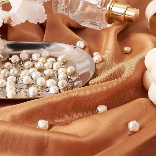 Miniatura 4 de Colgantes de perlas de agua dulce cultivadas naturales mezcladas teñidas perlas reales colgantes para pendientes, collares, pulseras joyería
