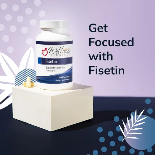 Miniatura 6 de Wellness Resources Fisetin - Novusetin Fisetin Suplemento para longevidad, memoria, enfoque, salud cerebral, senolítico y activador de la situina
