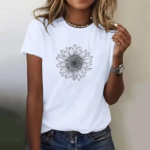 Miniatura 6 de Camiseta con estampado de animales para mujer, camiseta de libélula divertida, linda camiseta de manga corta, blusa de primavera 2023, camisas