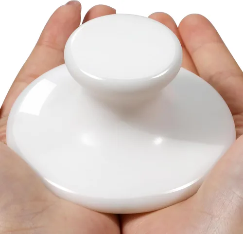 Miniatura 11 de gemshan Piedra de masaje, rocas calientes naturales de 3.5 pulgadas, herramienta de masaje corporal Gua Sha para masaje de celulitis, drenaje Jade