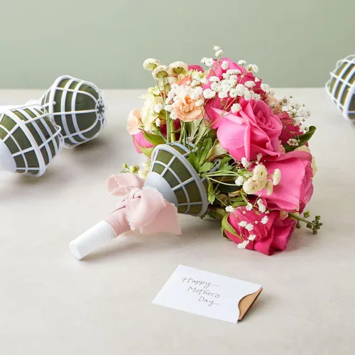 Miniatura 2 de Juvale Paquete de 6 soportes de espuma para ramos, ideales para flores frescas, decoración de bodas, arreglos florales y proyectos de jardinería