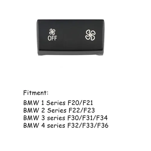 Miniatura 5 de Jaronx Para BMW A/C Panel de control de clima ventilador botón de velocidad de reemplazo, apto para BMW 1' F20/F21,2' F22/F23,3' F30/F31/F34/F35,4